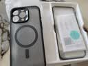 亿色适用苹果16promax手机壳iPhone16promax保护套磁吸超薄镜头全包气囊防摔壳magsafe男款黑边半透黑 实拍图