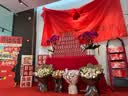 极度空间 红布料揭牌仪式乔迁开业装饰结婚用品红布佛布剪彩红绸布1.5*3m 实拍图