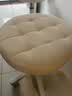 卓博凳子吧台椅升降椅美容凳滑轮凳转椅圆凳椅子BT33米白 实拍图