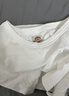 马登美高白灰色新疆棉圆领短袖T恤修身正肩纯棉纯色基础上衣女士夏季 象牙白 【今年流行的爆款女装全棉漂亮独特短袖T恤上衣女】 XL 实拍图