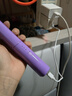 无线直发梳【戴森平替】负离子便携蓬松神器温控直卷两用男女通用内扣高颅顶不伤发便携礼物 紫色 30mm 【旗舰款】蓬松高颅顶+防烫设计 实拍图