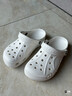 卡骆驰（CROCS）贝雅洞洞鞋男鞋女鞋轻便耐磨一脚蹬拖鞋休闲鞋百搭花园鞋|10126 白-100 40 (250mm) 实拍图
