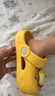 牧童儿童拖鞋夏男宝宝洞洞鞋软底女童卡通洗澡婴幼儿家居鞋奶狮黄150 实拍图
