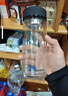 富光男女士双层玻璃杯 高硼硅玻璃304茶隔水杯子 带茶隔泡茶杯320ml 实拍图