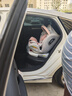 Heekin德国 儿童安全座椅汽车用0-4-12岁婴儿宝宝360度旋转ISOFIX硬接口 尊享粉(遮阳棚+上拉带+侧保护) 实拍图