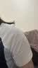 PSO Brand凉感速干运动短袖男款7A抗菌拼接撞色线迹上衣圆领T恤女羽毛球服 女款 藏青蓝 Navy 码数偏小/卡码建议拍大一码 L 实拍图