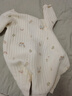 婧麒（JOYNCLEON）新生婴儿衣服秋冬季初生宝宝连体衣纯棉夹棉加厚哈衣爬服冬装 童趣屋 66cm 实拍图