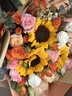 馨仪母亲节鲜花速递玫瑰向日葵康乃馨花束生日礼物全国同城配送 向日葵香槟混搭花束 实拍图