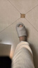 MUJI男女通用 水洗棉厚底拖鞋 无性别 男鞋女鞋 前开/藏青色条纹 5S 23 cm/S/36码（2.0） 实拍图