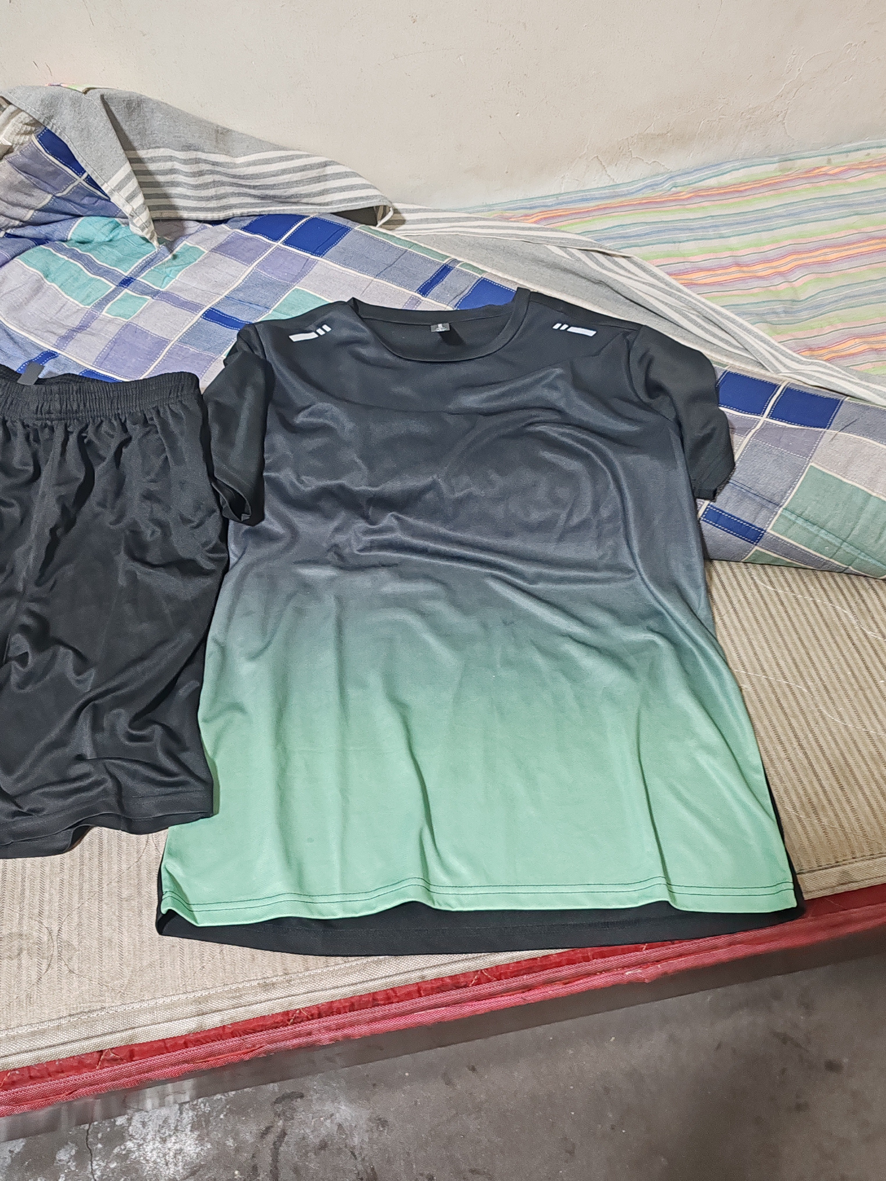 VICTORIATOURIST运动套装男女夏季健身服速干短袖T恤羽毛球篮球训练短裤跑步装备 实拍图