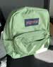 JANSPORT杰斯伯书包轻便双肩包男女旅行包简约背包电脑包学生校园 4QUE96D橄榄绿-侧袋+隔层 实拍图