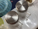 富光双层玻璃杯支持团购定制泡茶杯办公杯带把 大容量男女水杯子580ML 实拍图