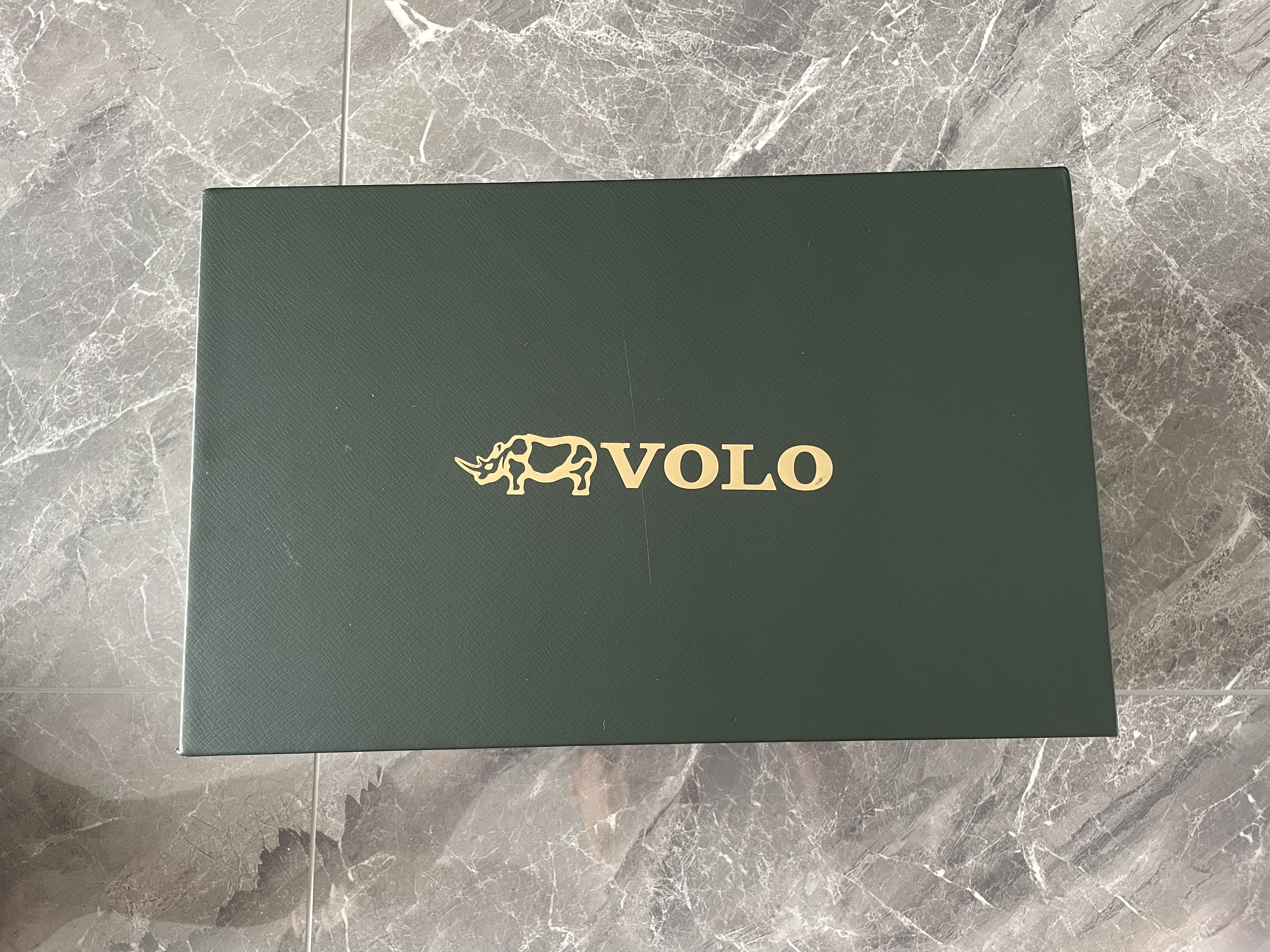 VOLO犀牛男鞋商务休闲皮鞋男士一脚蹬套脚鞋子厚底 黑色 39 实拍图