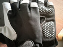 四万公里骑行半指手套运动健身户外登山透气减震防滑吸汗手套 蓝色 实拍图