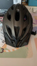 洛克兄弟 骑行头盔带风镜山地公路自行车头盔男女一体成型炫彩安全帽 钛色：58-62cm 灰色+透明镜片 实拍图