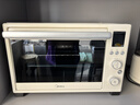 美的（Midea）35L家用多功能烘焙电烤箱 双层玻璃门/精准控温/热风烘烤/搪瓷内胆 PT3530W-D 实拍图