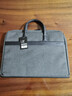 得力（deli）公文包加厚扩容商务公文包男女职业事务包电脑包文件资料收纳包会议手提包袋拉链袋 灰色63751A 实拍图