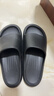 朴西香蕉船凉拖鞋女士浴室不易滑居家室内四季情侣拖鞋男 黑色 44-45 实拍图