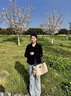CALWAN KEODH轻奢托特包包女款大容量品牌单肩手提包生日七夕情人节礼物送女友 蓝色【附近仓/今，次日达】赠爱人 实拍图