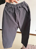 嘟嘟家宝宝裤子春春款儿童纯棉长裤春季男童卡通梭织裤女童休闲裤百搭潮 灰色 140 实拍图