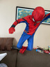 忆爱蜘蛛侠衣服紧身衣男儿童连体战衣六一儿童节礼物演出cos服套装 英雄归来+头套 140 实拍图