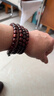 月印百川 小叶紫檀手串108颗火焰纹男女款文玩佛珠手链约7*8mm 实拍图