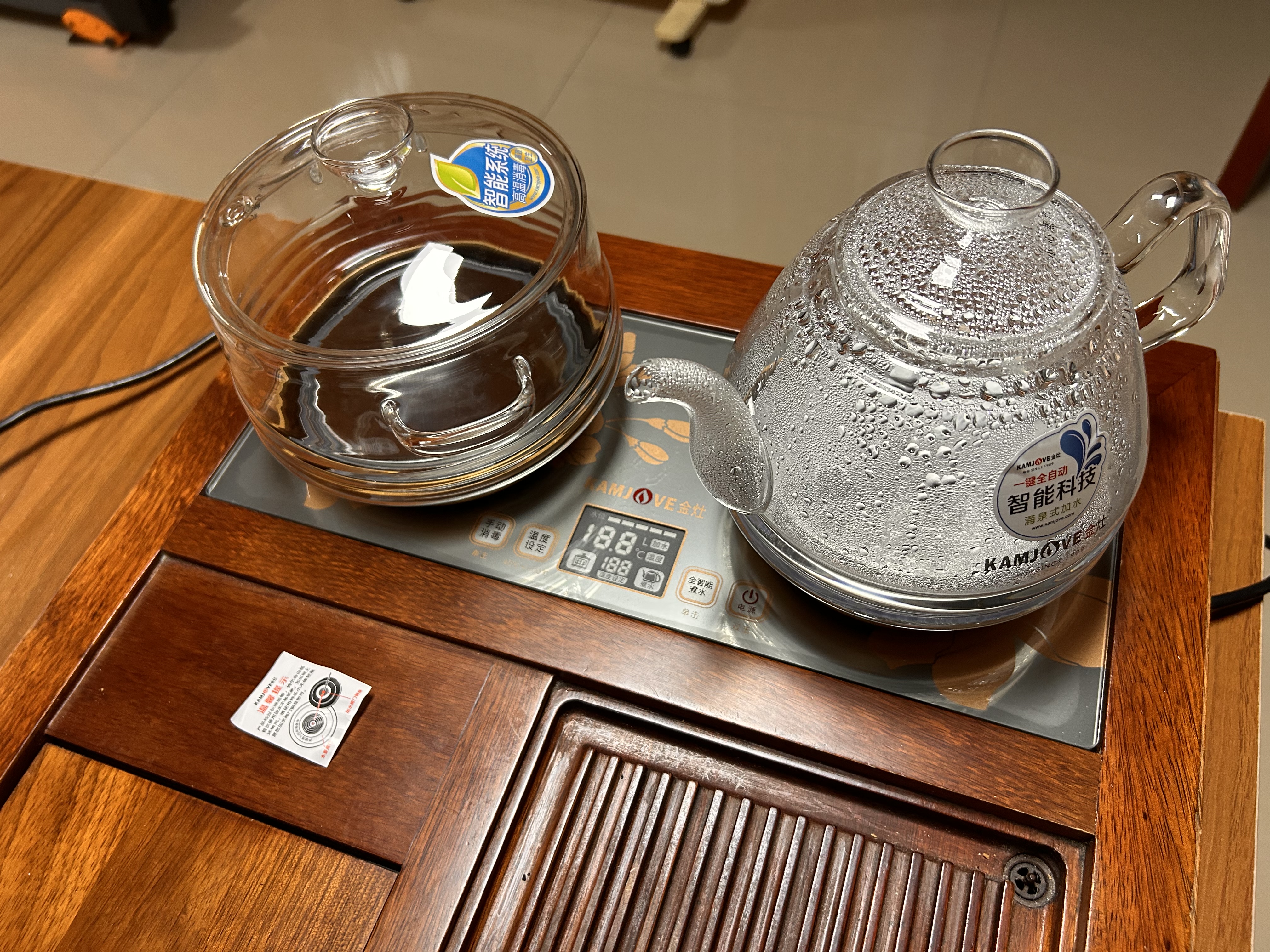 金灶（KAMJOVE）全智能H系列玻璃煮水壶玻璃消毒锅原装配件【非整套产品】 H8/9消毒锅+锅盖 0.8L 实拍图