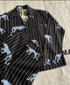 野兽派家居（tbh）软棉棉天丝棉条纹睡衣套装男女同款家居服套 短款XL 实拍图