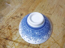 青花斗笠茶杯陶瓷大号主人瓷器功夫茶盏个人家用单茶杯子 （花色随机)80ml1只 实拍图