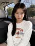 MJ STYLE纯棉短袖T恤男女2026年夏季出游宽松休闲百搭美式复古半袖上衣 实拍图