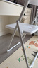 星恺 椅子 折叠椅凳子餐椅办公椅子靠背电脑椅子宿舍大学生3017全白 实拍图