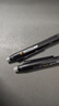 晨光（M&G）文具热可擦中性笔 经典按动子弹头黑色水笔0.5mm 小学生用热敏摩擦签字笔 10支/盒AKPH3204A 实拍图