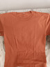 重磅纯棉短袖t恤男高档纯色印花休闲基础款内搭半袖打底衫 珊瑚橙 4XL  185-200斤 实拍图