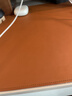 京东京造800*400mm超大双料桌垫鼠标垫 加长大号办公游戏电竞电脑桌垫 皮革触感天然橡木 防水耐磨 茶色 实拍图