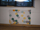 墨斗鱼墙纸自粘防潮墙贴3D立体卧室遮丑墙壁贴纸 五彩墙贴70*70cm 5片 实拍图