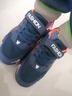 李宁热断码男童鞋子中大童透气网面2026春季儿童皮面运动休闲跑步鞋 1712深蓝橘双网 34 实拍图