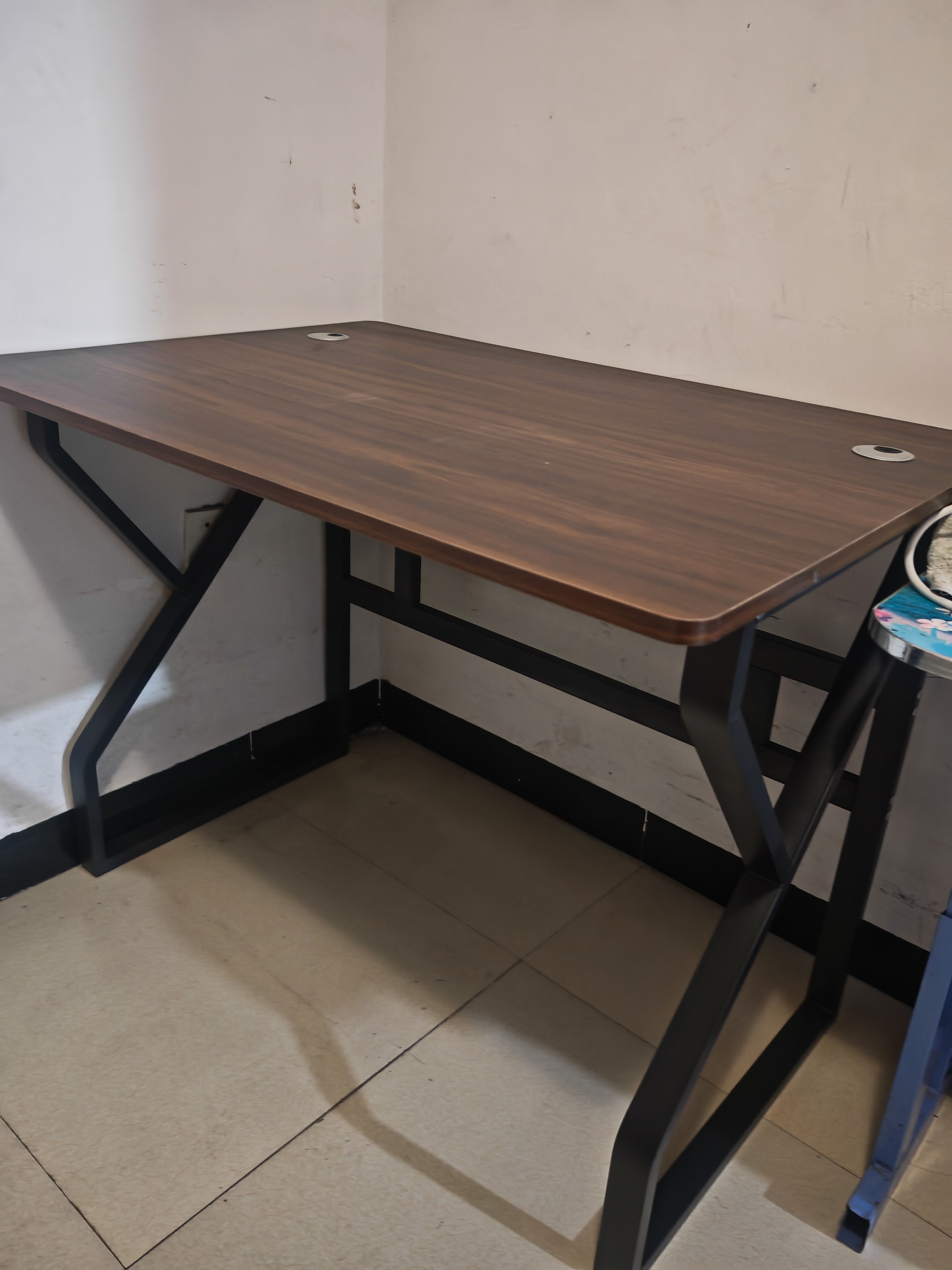 全品屋实木电脑桌台式双人书桌办公桌子工作台学生电竞桌家用游戏桌100 实拍图