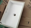 FOAO 德国大容量平底台下盆卫生间方形洗脸盆石下盆陶瓷嵌入式洗手盆 24寸单盆（600*400*180） 实拍图