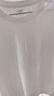 茵曼（INMAN）纯棉舒适女装logo绣花短袖t恤时尚百搭休闲2026夏季新品上衣 白色-K18528053H1 L 实拍图
