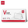 得力（deli）【5个装】V型200*100姓名牌可折叠亚克力升级防摔桌牌立牌三角桌摆课桌桌签台卡席标签牌TF109 实拍图