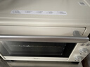 美的（Midea）35L家用多功能烘焙电烤箱 双层玻璃门/精准控温/热风烘烤/搪瓷内胆 PT3530W-D 实拍图