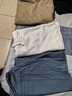 雾卡 【三件装】短袖t恤男纯色棉宽松夏季士半袖潮流衣服情侣装 白色+卡其+雾蓝 XL 建议135-150斤 实拍图
