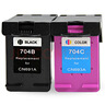 得印704墨盒 黑彩套装 惠普HP704墨盒 适用惠普HP Deskjet2010 2060打印机墨盒墨水 CN693AA CN692AA 实拍图