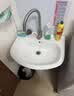 柯鲸 洗手盆方形立柱盆卫生间陶瓷洗手池台盆阳台洗脸盆面盆洗组合 A款立柱盆+下水配件 实拍图