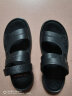 红蜻蜓男鞋夏季新款防滑凉鞋男日常百搭休闲爸爸沙滩鞋WTT23258 黑色 40 实拍图