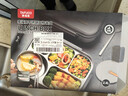 泰福高（TAFUCO）316不锈钢饭盒上班族大容量便携便当盒学生餐盘5分隔带汤碗 T5219 实拍图