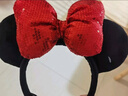 迪士尼（Disney）毛绒玩具正版发饰卡通女孩饰品米奇老鼠生日礼物 红亮片米妮发箍 实拍图