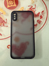 暴走 适用苹果x/xs手机壳 iPhoneX/XS保护套镜头全包防摔防指纹魔方硅胶直边撞色透明磨砂男女款黑 实拍图