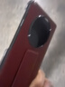皮皮壳【京仓速发】适用于华为matex5手机壳 真皮翻盖智能视窗 腕带支架防摔耐磨X5保护套超薄全包 【瑞红色】镜头镂空丨腕带支架 实拍图