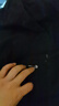纯棉过膝半截大裤衩七分短裤男士潮流百搭直筒休闲运动夏季薄款男 821黑蓝色 3XL 实拍图